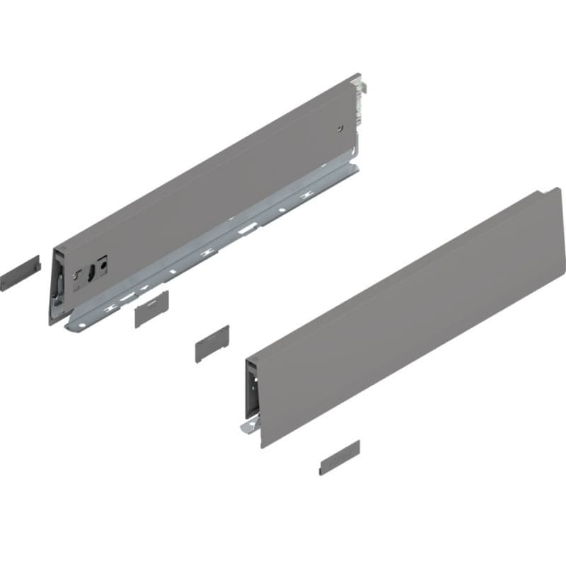 Merivobox Drawer Profile M-Height 91mm, Indium Gray Matte, 400mm