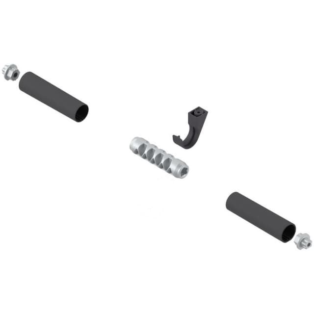 Aventos HL Top Lift Up Connector Set for Cross Stabilizer Rod, Deep Gray