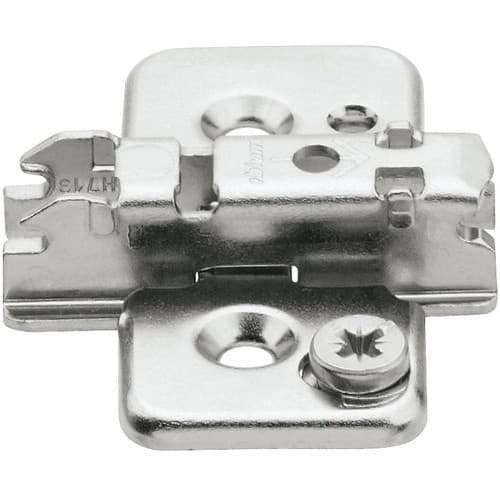 Clip One-Piece Wing Mounting Plate, Nickel-Plated, Screw-On, 3mm