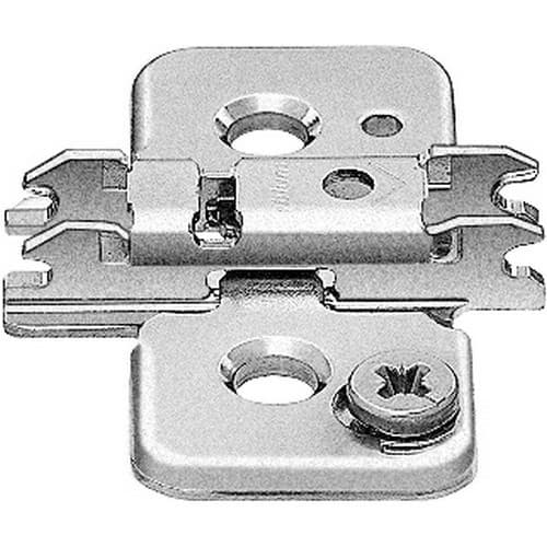 Clip Cam Adjustable Wing Mounting Plate, Nickel-Plated, system Screw, 3mm