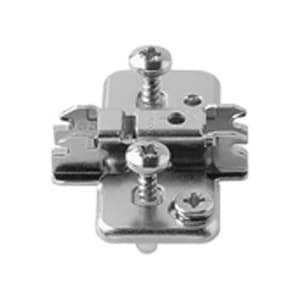 Clip Cam Adjustable Wing Mounting Plate, Nickel-Plated, with Pre-Mounted Expando Screws, 3mm