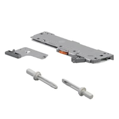 Legrabox/Movento L1 Tip-On Unit/Trigger with 44lb Capacity, Light Gray, 15" - 21"