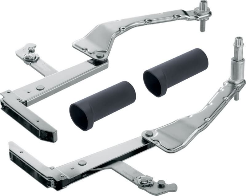 Aventos HS Lever Arm Assembly Set, Nickel-Plated, Cabinet Height 350mm - 800mm