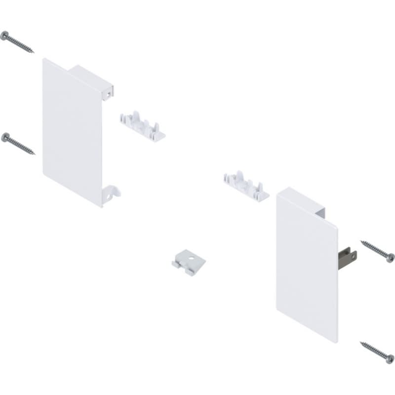 Merivobox Front Fixing Bracket M-Height for Interior Roll-out, Silk White Matte