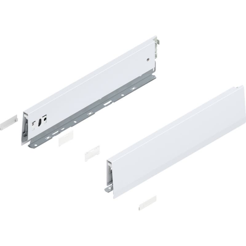 Merivobox Drawer Profile M-Height 91mm, Silk White Matte, 400mm