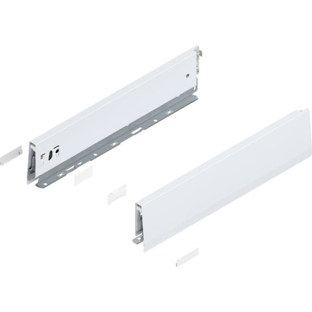 Blum MERIVOBOX M-Height Drawer Profiles, Silk White