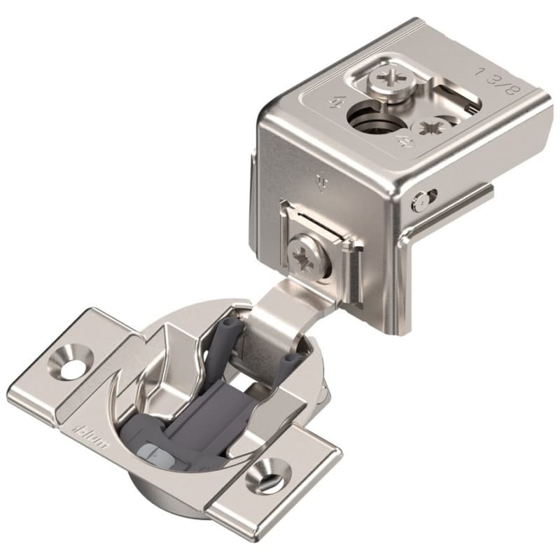 COMPACT CLIP 31C3 110° Opening Wrap-Around Face Frame Hinge,45mm Borin Pattern, Soft-Closing, 1-3/8" Opening, Screw-On