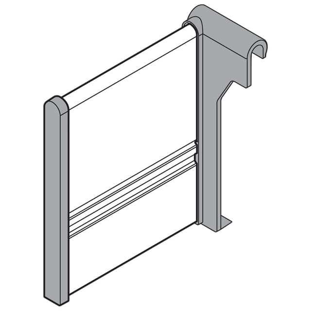 ORGA-LINE Lateral Divider, 3-55/64", White Aluminum