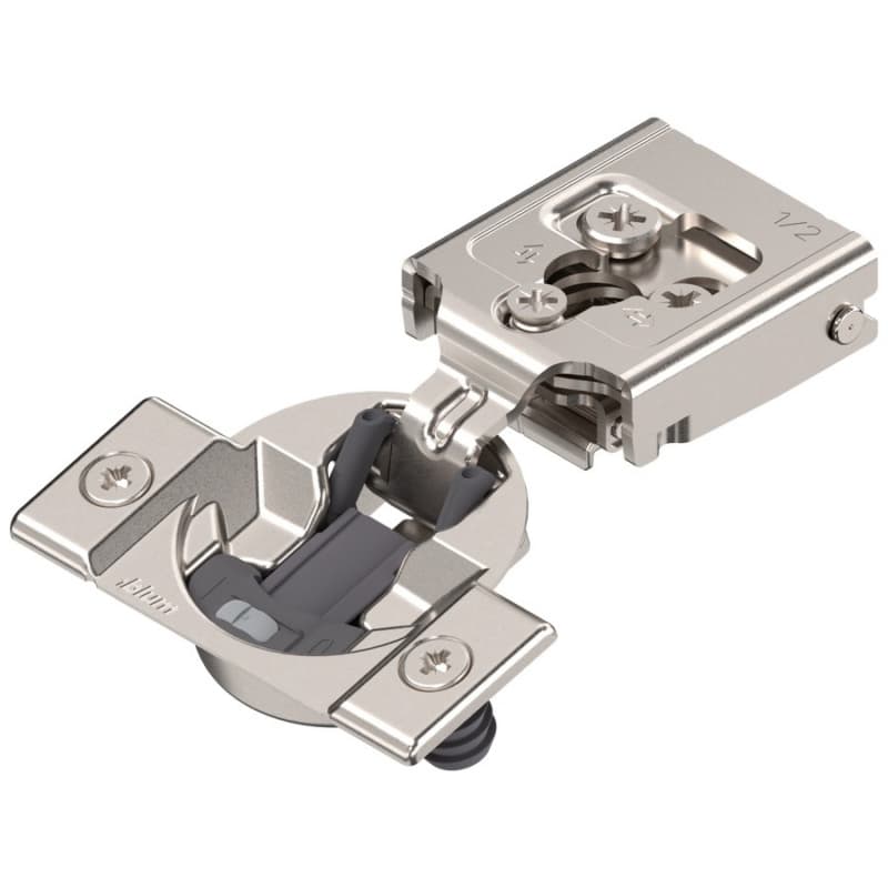 COMPACT CLIP 30C2 105° Opening Wrap-Around Face Frame Hinge,45mm Borin Pattern, Soft-Closing, 1/2" Opening, Press-In
