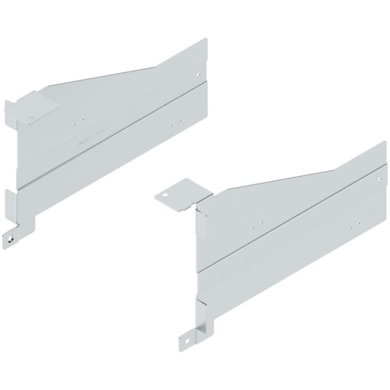 Aventos HF Top Lift System Mounting Bracket for Face Frame Cabinet, Screw-On, Nickel-Plated
