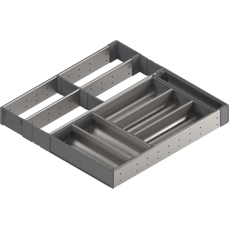 Orga-Line 5-Tried Adjustable Combo Tray, Gray, 21