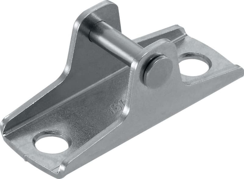 Aventos HK-XS Wood/Wide Aluminum Door Front Fixing Bracket, Nickel-Plated