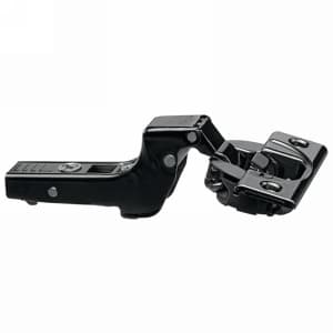 Clip Top 110° Opening Hinge with BLUMOTION Soft-Closing, 45mm Bore Pattern, Inset, Onyx Black, Screw-On