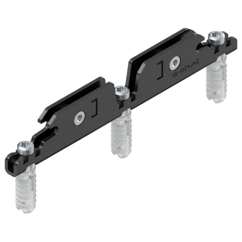 Aventos HKi Front Fixing Bracket for Wooden Door, Expando, 5mm, Onyx Black