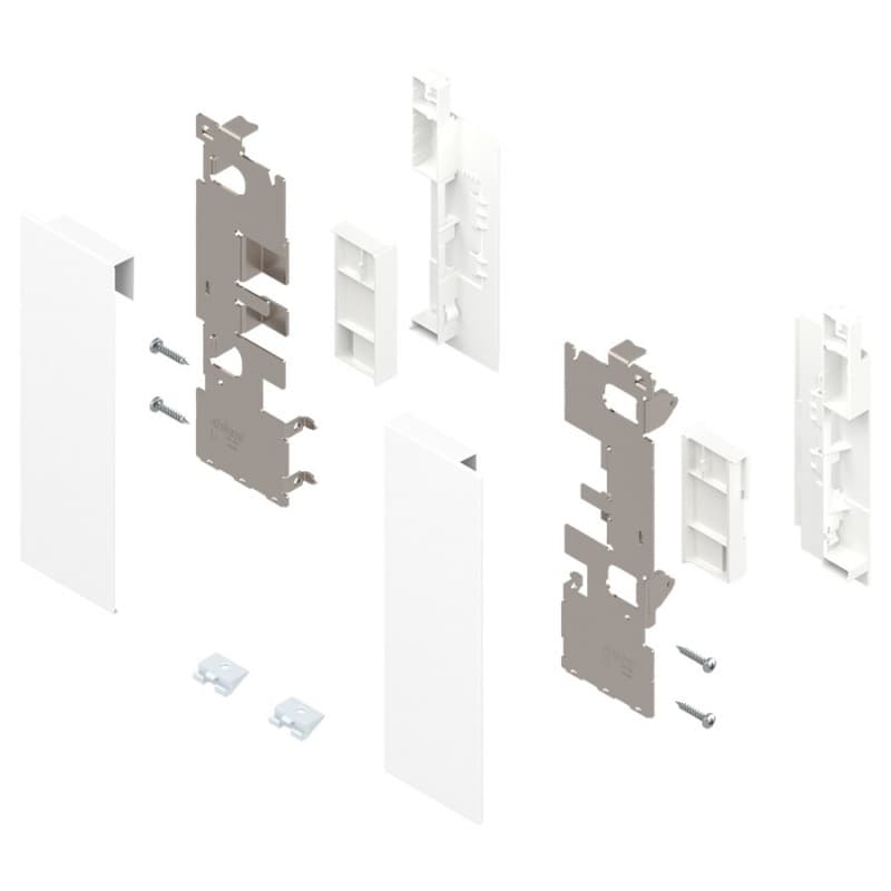 Legrabox Front Fixing Bracket Height C Interior Roll-Out for Design Element, Silk White Matte