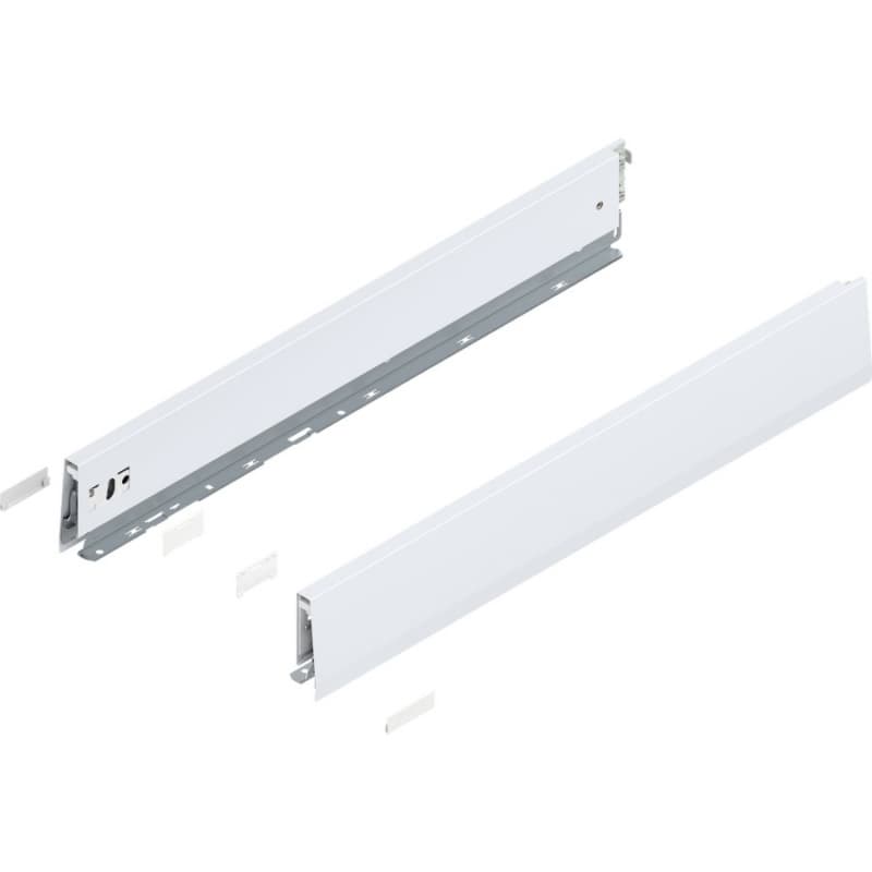 Merivobox Drawer Profile M-Height 91mm, Silk White Matte, 600mm
