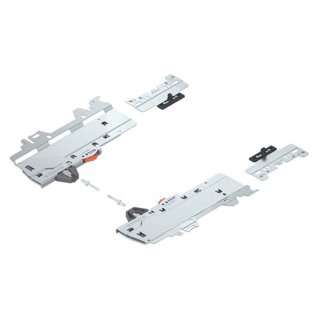 Merivobox Tip-On Blumotion Unit Set with 40Kg Capacity for Merivobox, Light Gray, 270mm - 300mm