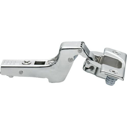 Clip Top 110° Opening Hinge, 45mm Bore Pattern, Self-Closing, Inset, Nickel-Plated, Dowelled