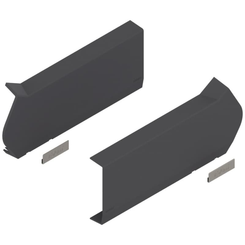 Aventos HF Large Cover Cap Set, Deep Gray