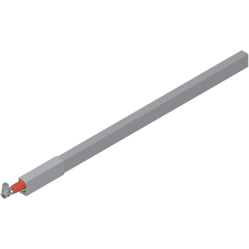 500mm Right-Hand Longside Gallery Rail, Gray