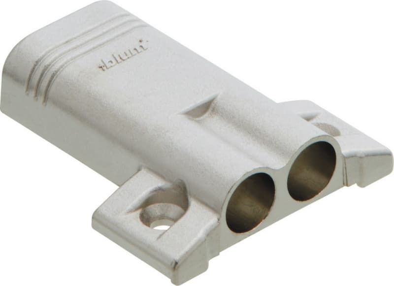 BLUMOTION Soft-Closing Double Face Frame Adaptor Plate, Nickel-Plated