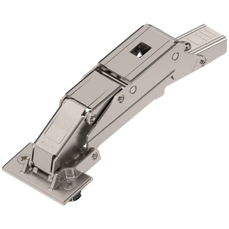 Clip Top 110° Opening Hinge, 32mm Boring Pattern, Free-Swing, Full Overlay, Nickel-Plated, Expando