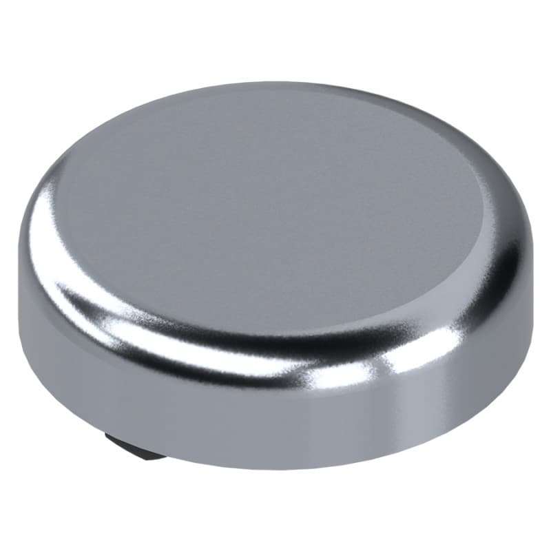 Clip Top Round Glass Door Hinge Cover Cap, Silver
