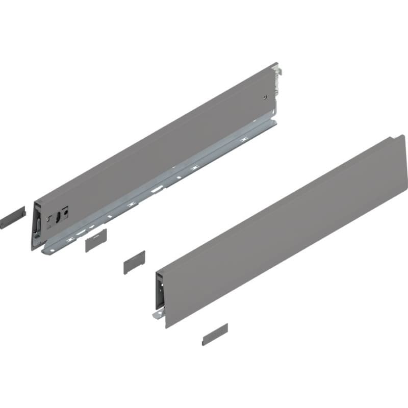 Merivobox Drawer Profile M-Height 91mm, Indium Gray Matte, 500mm