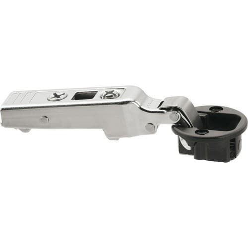 Clip Top Glass Door 94° Opening Hinge, Self-Closing, Nickel-Plated, Full Overlay