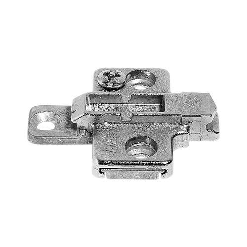Clip 2-Piece Wing Mounting Plate, Nickel-Plated, System Screw, 0mm