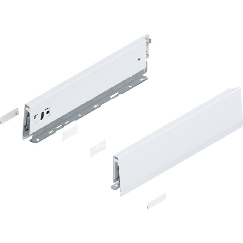 Merivobox Drawer Profile M-Height 91mm, Silk White Matte, 350mm