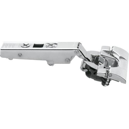Clip Top 110° Opening Hinge with BLUMOTION Soft-Closing, 45mm Bore Pattern, Full Overlay, Nickel-Plated, Inserta