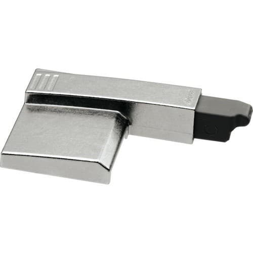 BLUMOTION Soft-Closing 973A Soft-Close Adapter for 170° Wide Angle Straight Arm/Half Cranked Hinges, Nickel-Plated