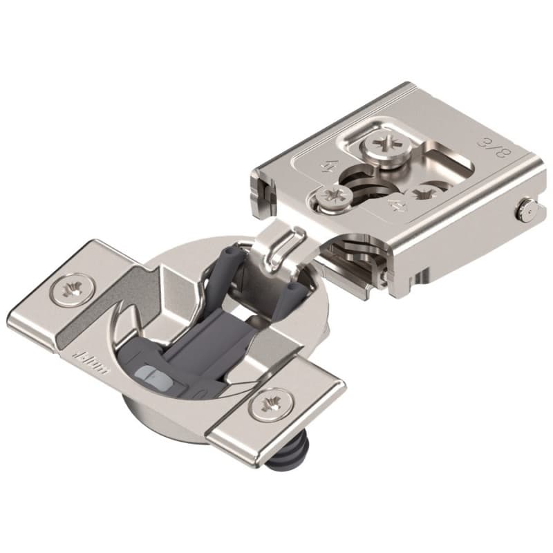 COMPACT CLIP 30C2 105° Opening Wrap-Around Face Frame Hinge,45mm Borin Pattern, Soft-Closing, 3/8" Opening, Press-In