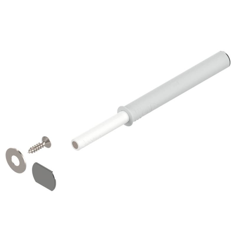 Tip-On Push to Open Set for Large Doors Over 48", White