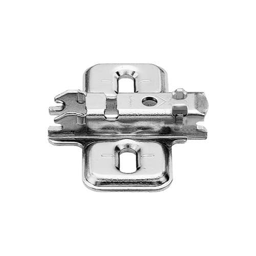 Clip One-Piece Wing Mounting Plate, Nickel-Plated, Screw-On, 0mm