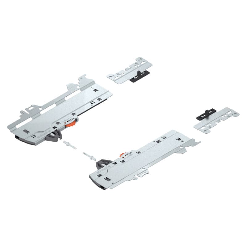 Merivobox Tip-On Blumotion Unit Set with 70Kg Capacity for Merivobox, Black, 450mm - 600mm