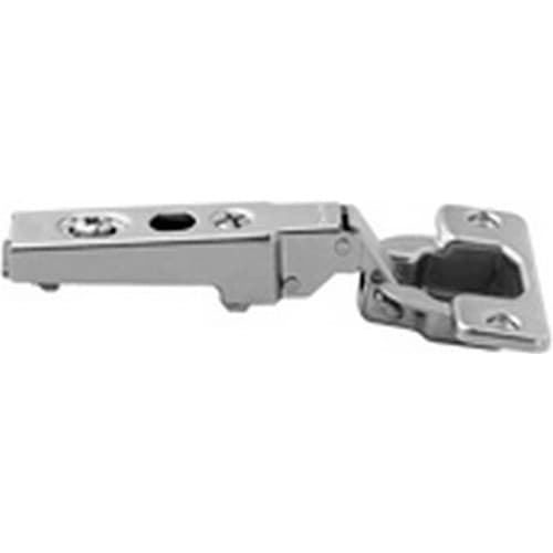 Clip 100° Opening Hinge, 45mm Bore Pattern, Free-Swinging, Full Overlay, Nickel-Plated, Screw-On
