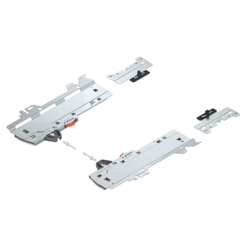 Merivobox Tip-On Blumotion Unit Set with 40Kg Capacity for Merivobox, Light Gray, 350mm - 600mm