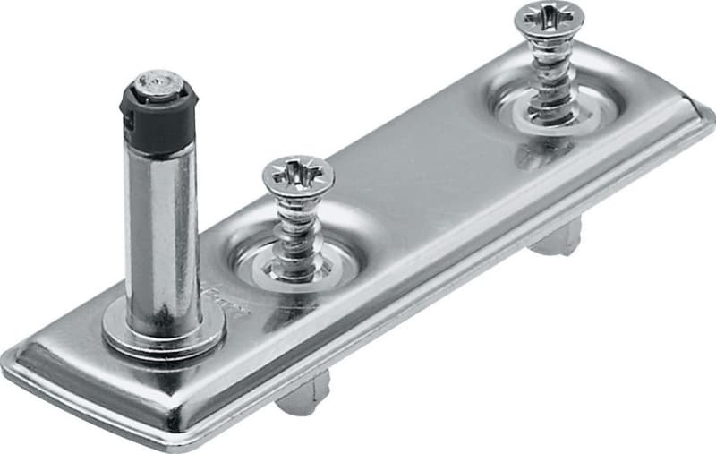 Aventos HK-XS Cabinet Mounting Plate, Nickel-Plated