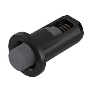 Servo-Drive Drawer Front Distance Bumper, Cylindrical, Black