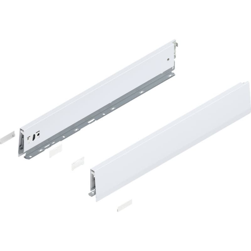 Merivobox Drawer Profile M-Height 91mm, Silk White Matte, 550mm
