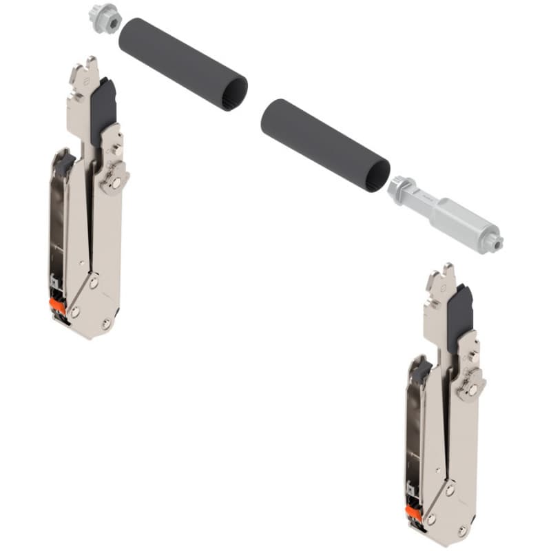 Aventos HL Top Lift Up Lever Set, Nickel-Plated, 300mm - 340mm Cabinet Height