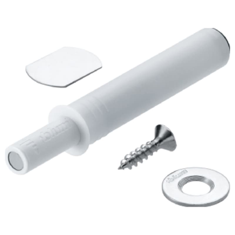 Tip-On Push to Open Set for Standard Doors, White