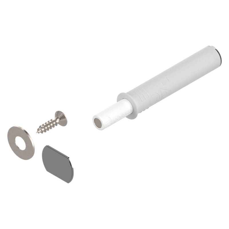 Tip-On Push to Open Set for Standard Doors, White
