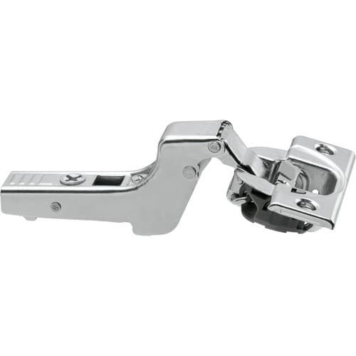 Clip Top 110° Opening Hinge with BLUMOTION Soft-Closing, 45mm Bore Pattern, Inset, Nickel-Plated, Screw-On