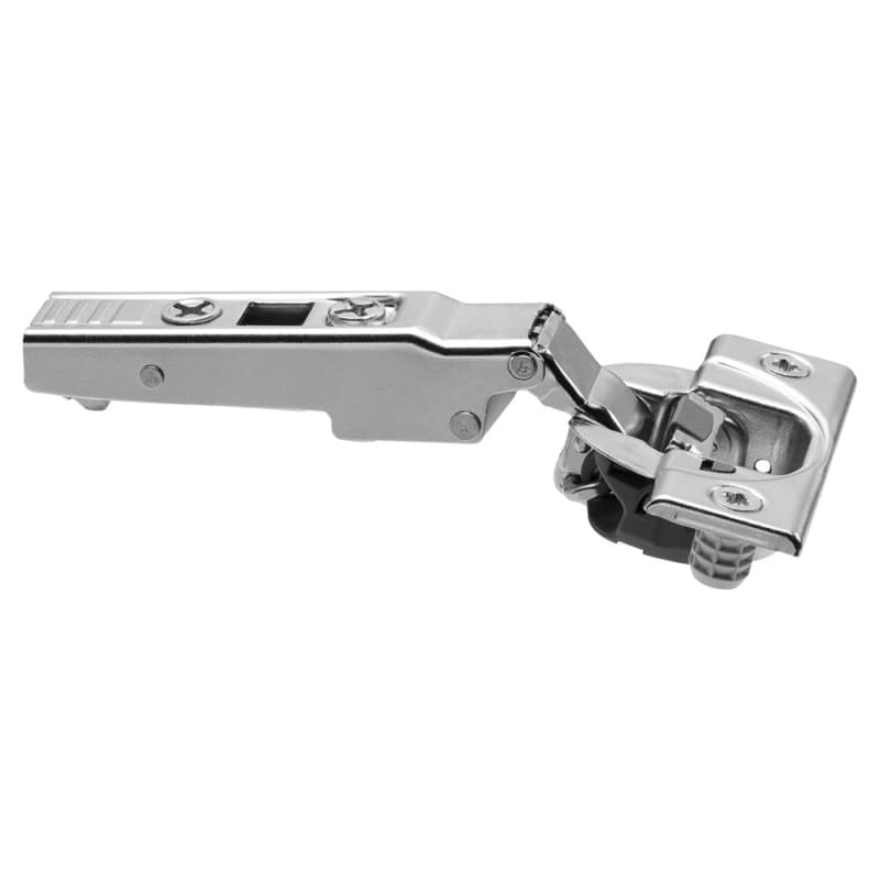 Clip Top 110°+ Opening Hinge with BLUMOTION Soft-Closing, 45mm Bore Pattern, Full Overlay, Nickel-Plated, Dowelled