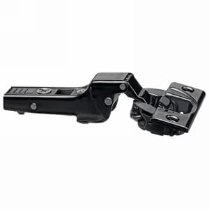 Clip Top 110° Opening Hinge with BLUMOTION Soft-Closing, 45mm Bore Pattern, Half Overlay, Onyx Black, Screw-On