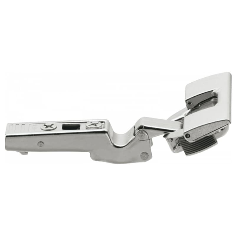 Clip Top -30° III Angled 110° Opening Hinge with BLUMOTION Soft-Closing, 45mm Boring Pattern, Full Overlay, Nickel-Plated, Inserta