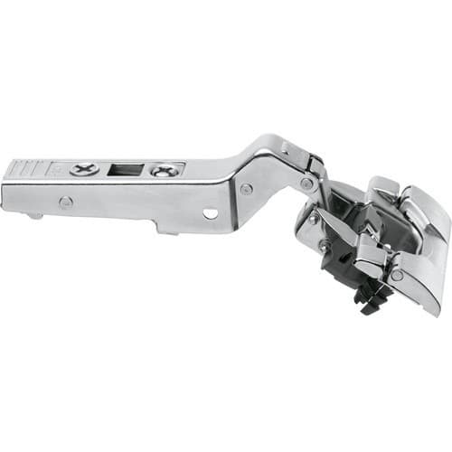 Clip Top +30° II Angled 95° Opening Hinge with BLUMOTION Soft-Closing, 45mm Boring Pattern, Full Overlay, Nickel-Plated, Inserta